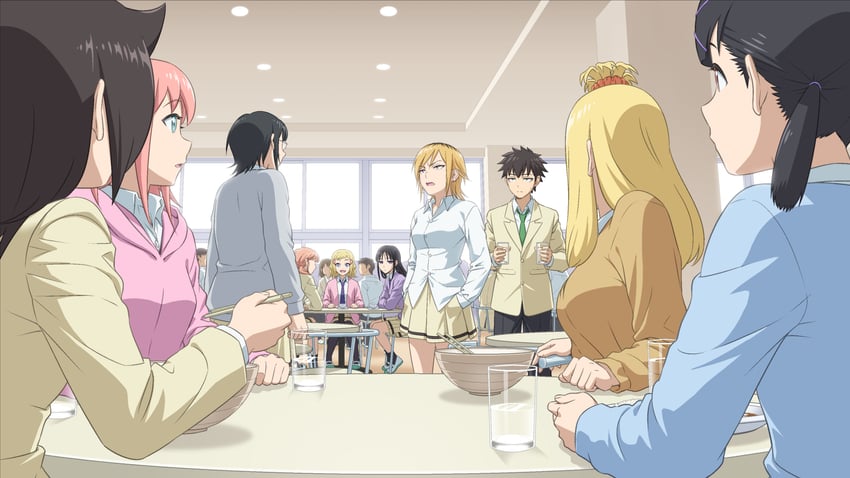 kuroki tomoko, nemoto hina, yoshida masaki, kuroki tomoki, okada akane, and 5 more (watashi ga motenai no wa dou kangaetemo omaera ga warui!) drawn by ichikawa_masahiro