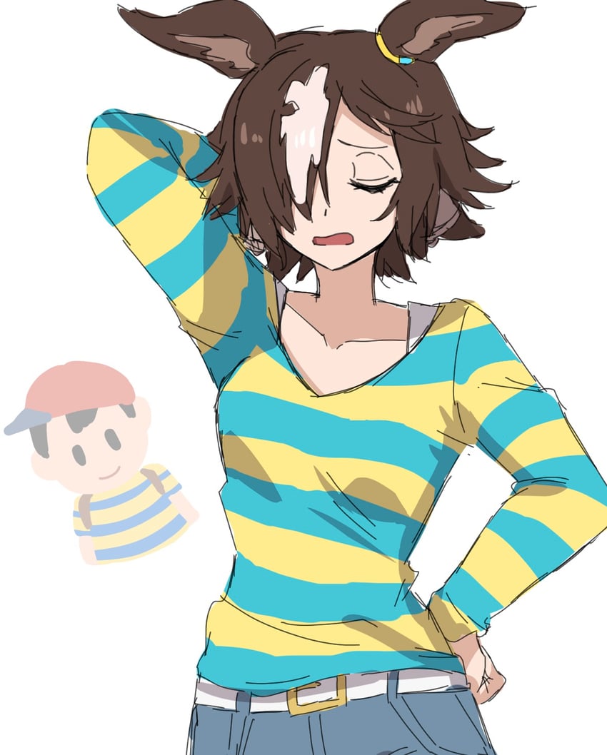 vodka and ness (umamusume and 2 more) drawn by hide_oo