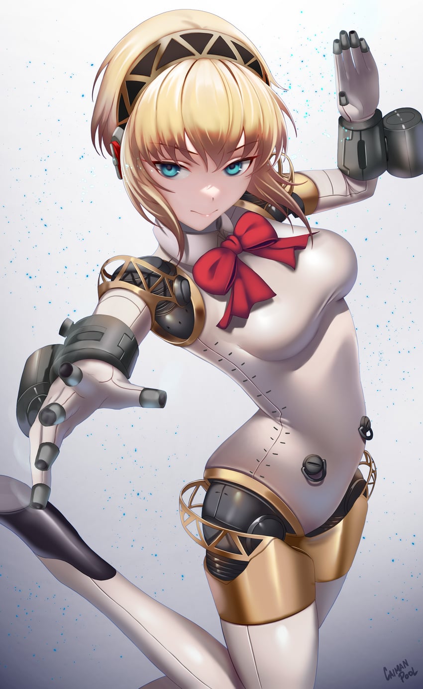 aigis (persona and 1 more) drawn by caiman_pool