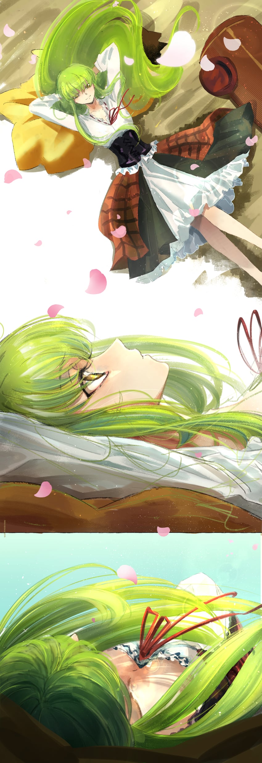 c.c. and cheese-kun (code geass) drawn by youlitai