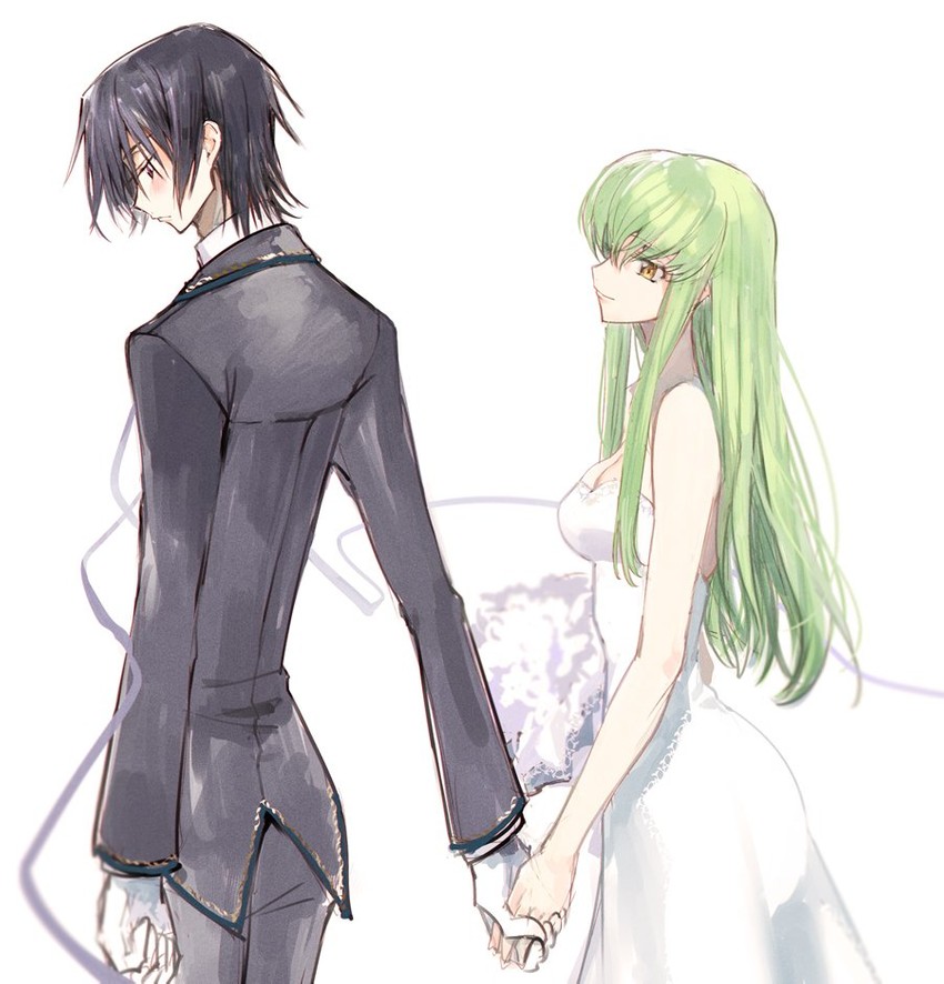 c.c. and lelouch vi britannia (code geass) drawn by creayus