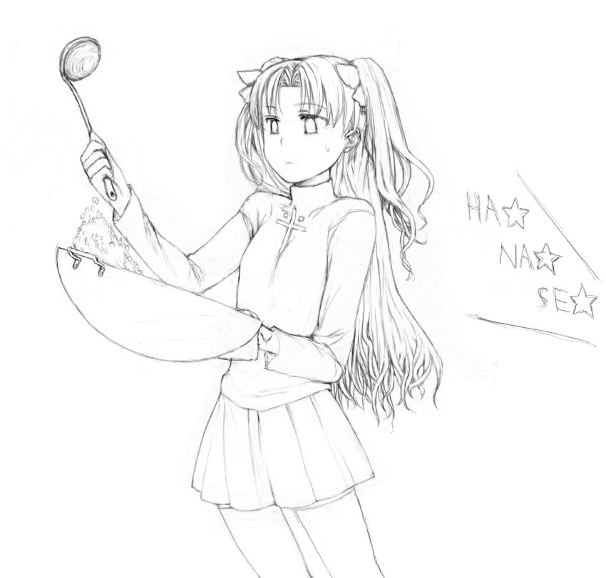 tohsaka rin (fate and 1 more) drawn by 7c_(tdtdu)