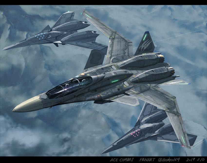 trigger (ace combat and 1 more) drawn by zephyr164