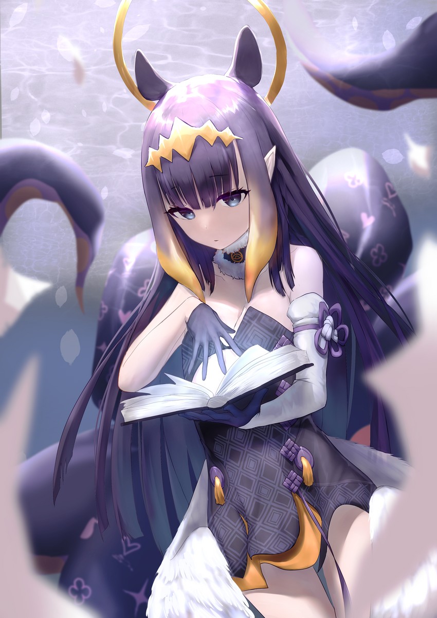 ninomae ina'nis (hololive and 1 more) drawn by kabedoru