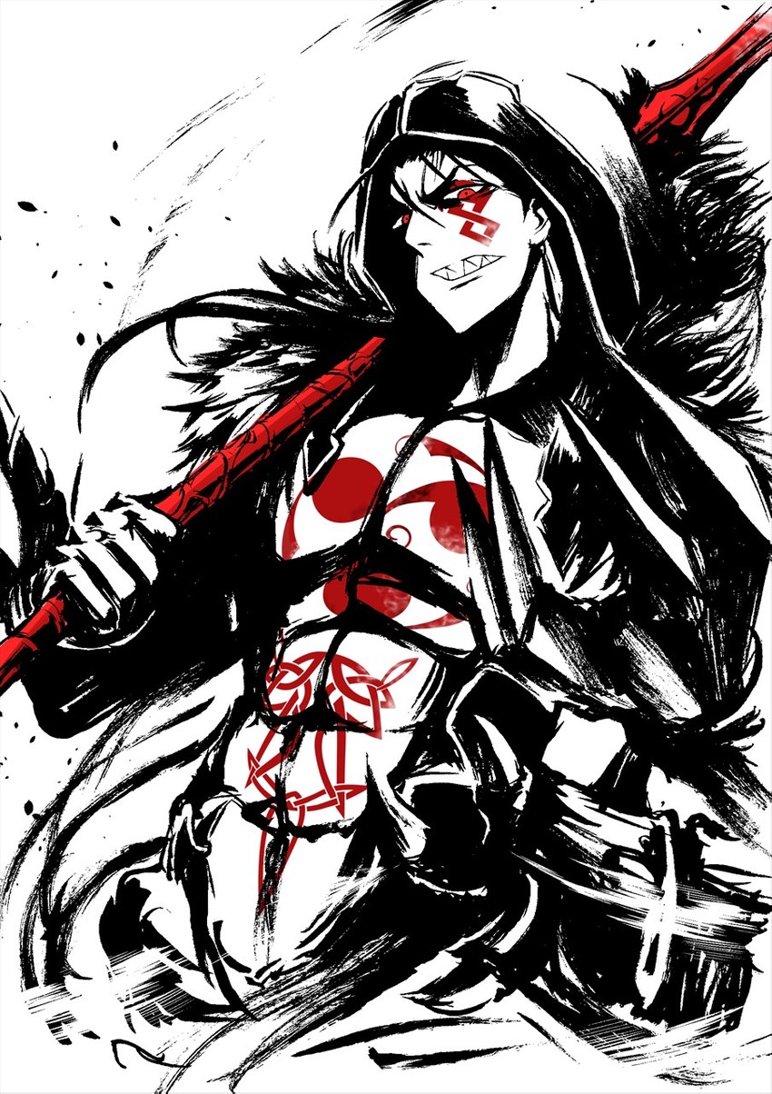 cu chulainn and cu chulainn alter (fate and 1 more) drawn by kawabata_yoshihiro