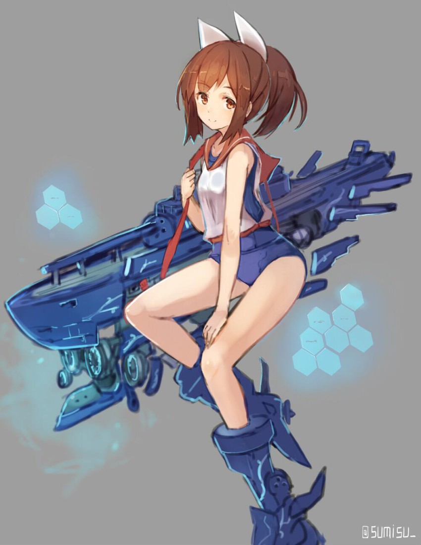 i-401 (kantai collection and 1 more) drawn by sumisu_(mondo)