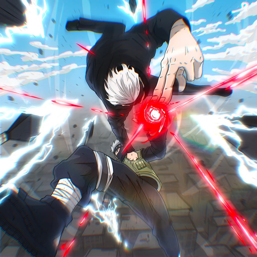 gojou satoru and hatake kakashi (jujutsu kaisen and 1 more) drawn by maytrixxdx