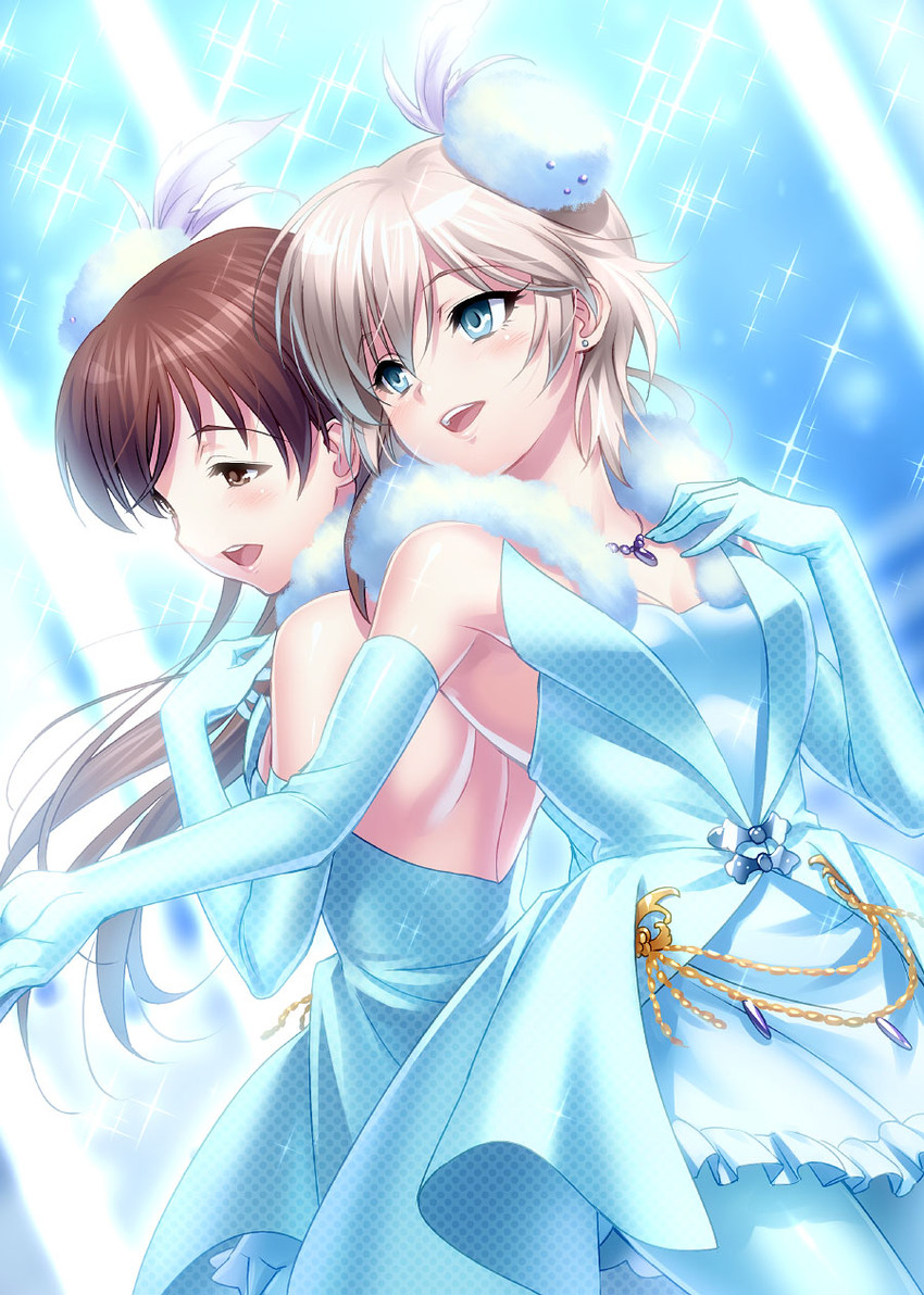 nitta minami and anastasia (idolmaster and 1 more) drawn by zen_(kamuro)