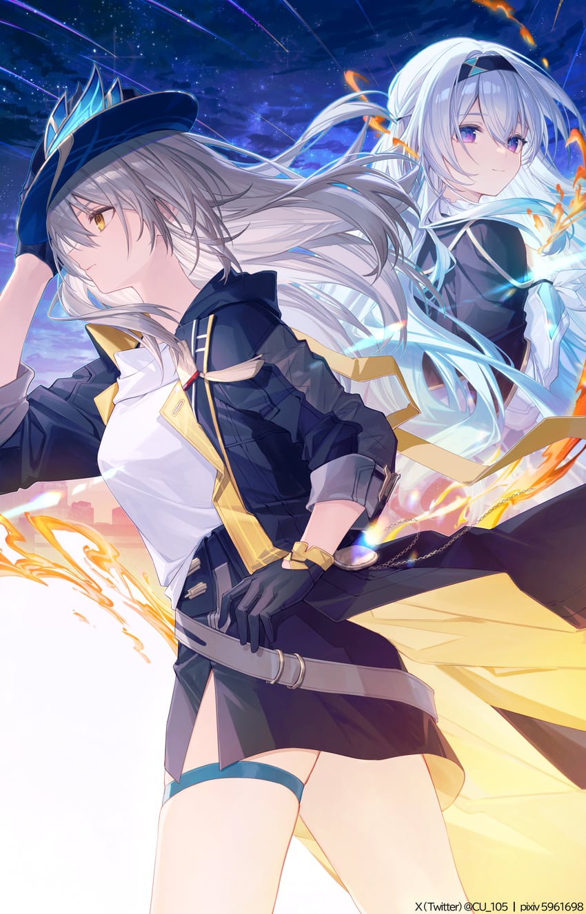 trailblazer, firefly, and stelle (honkai and 1 more) drawn by coyucom
