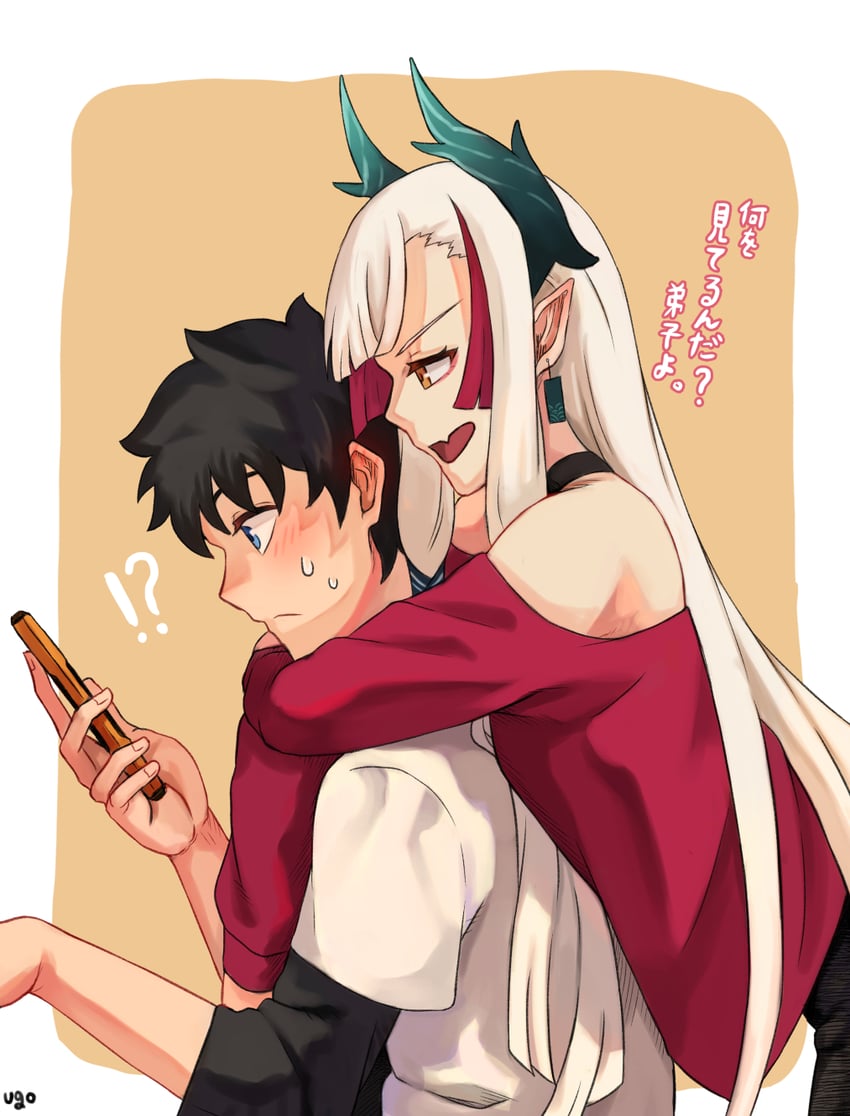 fujimaru ritsuka and kiichi hogen (fate and 1 more) drawn by ugo_(artist)