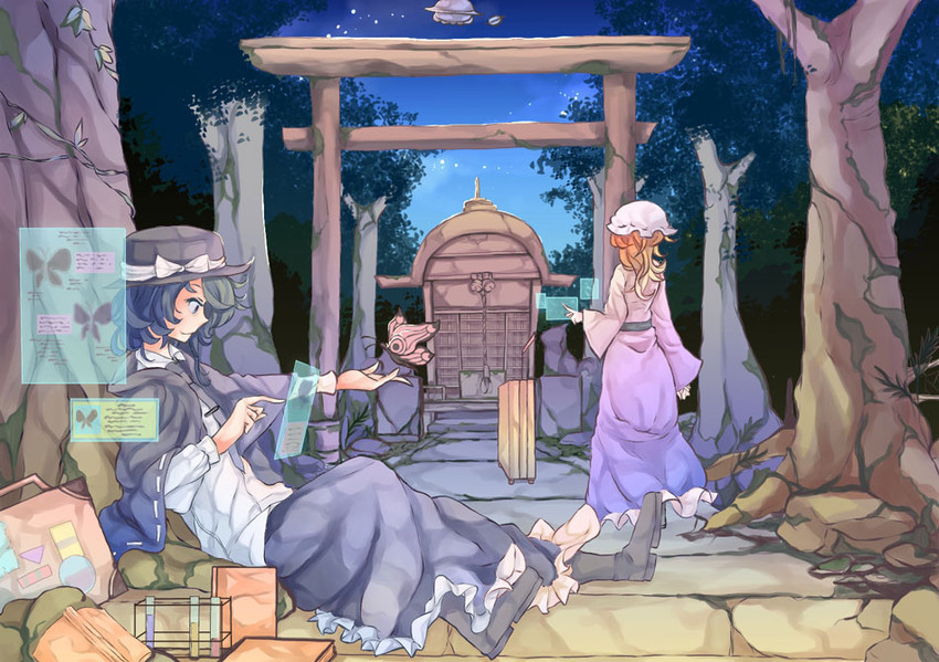 usami renko and maribel hearn (touhou and 1 more) drawn by itsuki_o