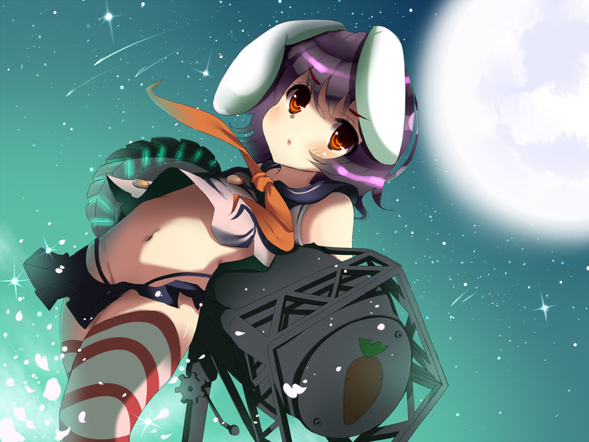 shimakaze and inaba tewi (touhou and 1 more) drawn by blizzomos