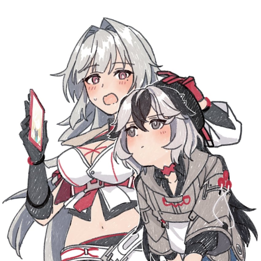 coralie 6626 planck and erdos helia (honkai and 1 more) drawn by konnyaku_kyuudai