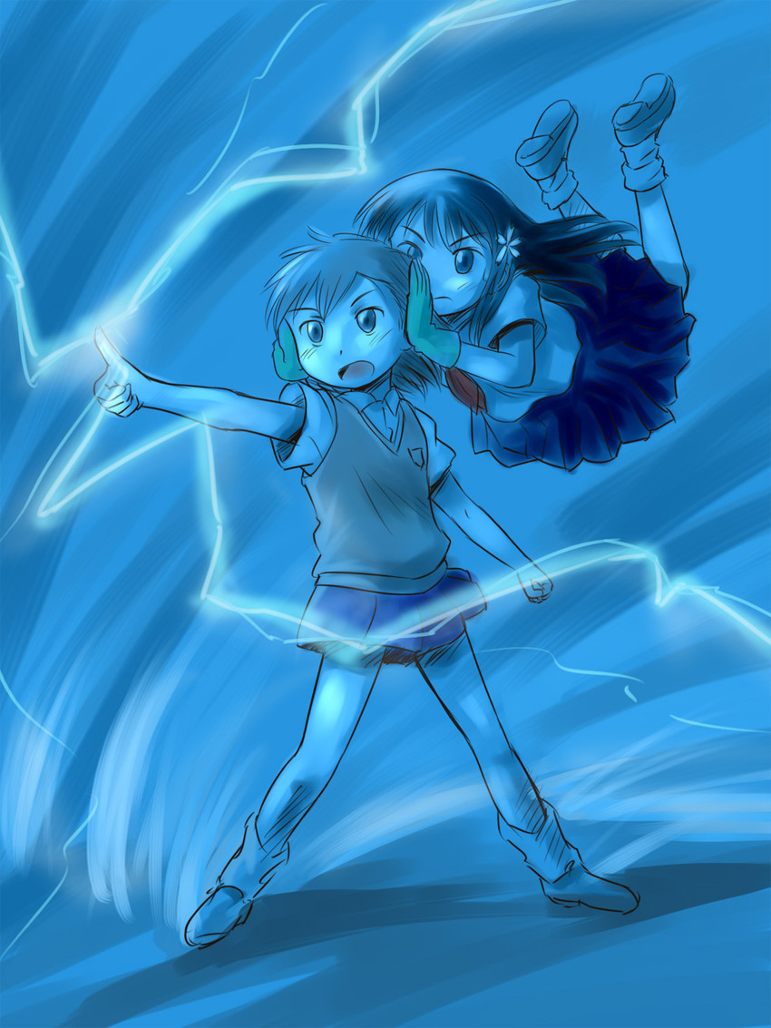misaka mikoto and saten ruiko (toaru majutsu no index and 1 more) drawn by denden