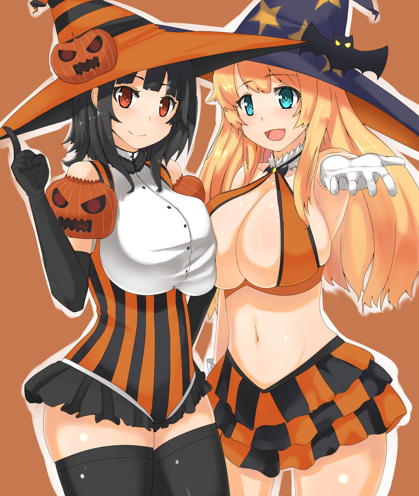 atago and takao (kantai collection) drawn by marimo_maru