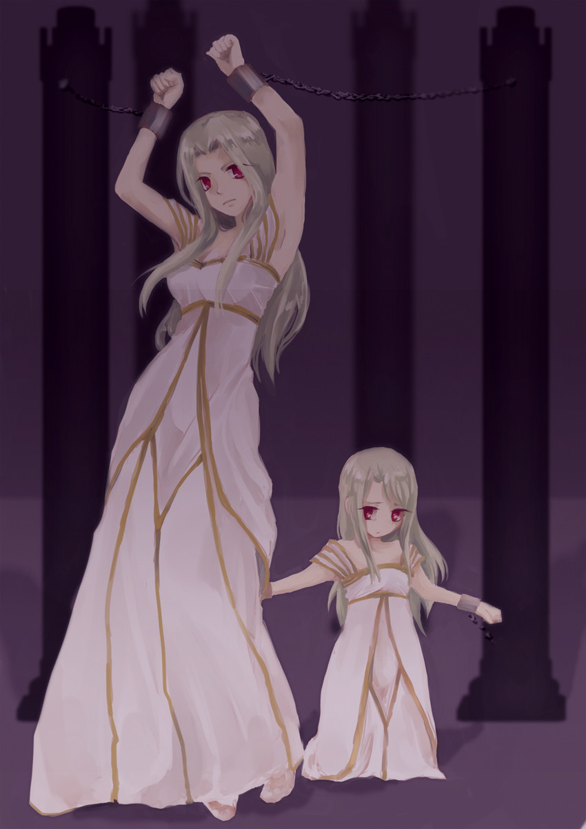 illyasviel von einzbern and irisviel von einzbern (fate and 1 more) drawn by yukai_sachiko