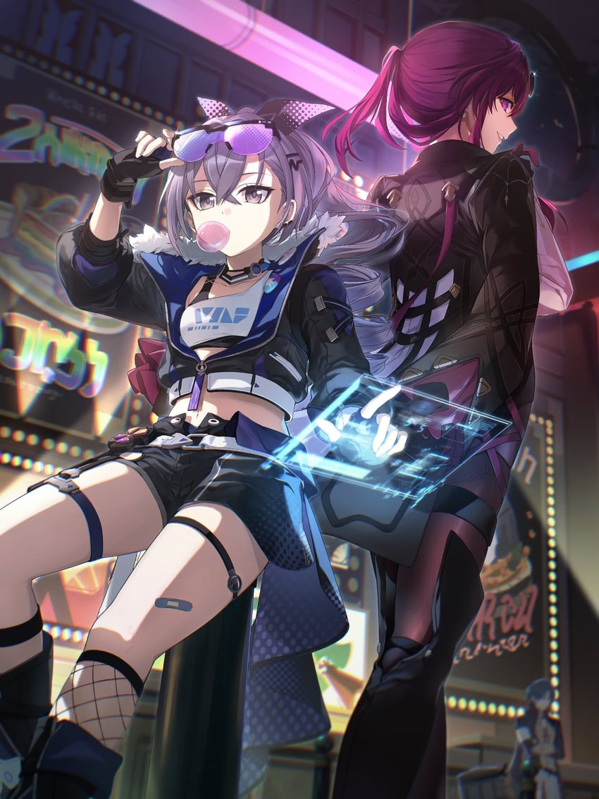 kafka, silver wolf, and blade (honkai and 1 more) drawn by mm_(motot)