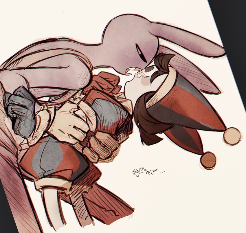 pomni and jax (the amazing digital circus) drawn by literaltraitor