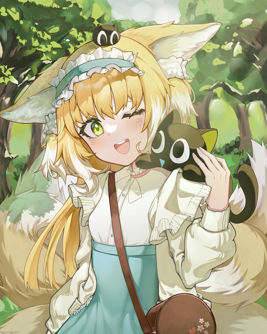 suzuran, luo xiaohei, and heixiu (arknights and 1 more) drawn by pota_douzhi