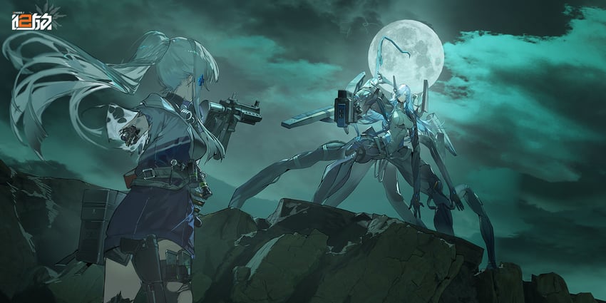 hk416, klukai, and blusphere (girls' frontline and 1 more) drawn by dalanxia