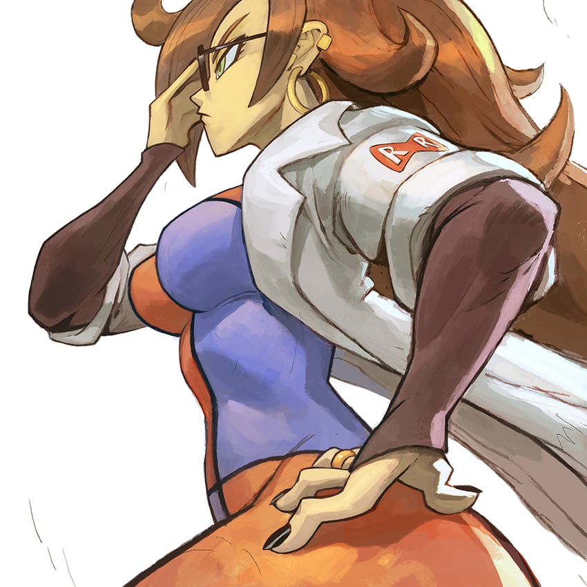 android 21 (dragon ball and 1 more) drawn by garrett_hanna