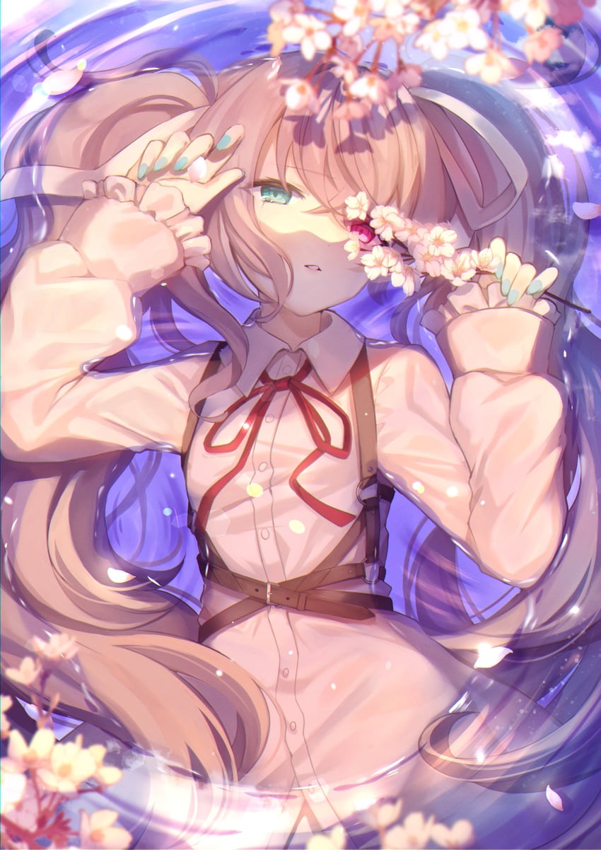 hatsune miku and 25-ji miku (vocaloid and 1 more) drawn by lushuao