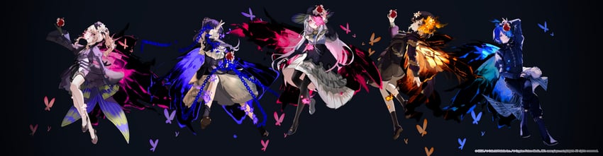 kaito, asahina mafuyu, shinonome ena, akiyama mizuki, yoisaki kanade, and 1 more (vocaloid and 2 more) drawn by poireau_13