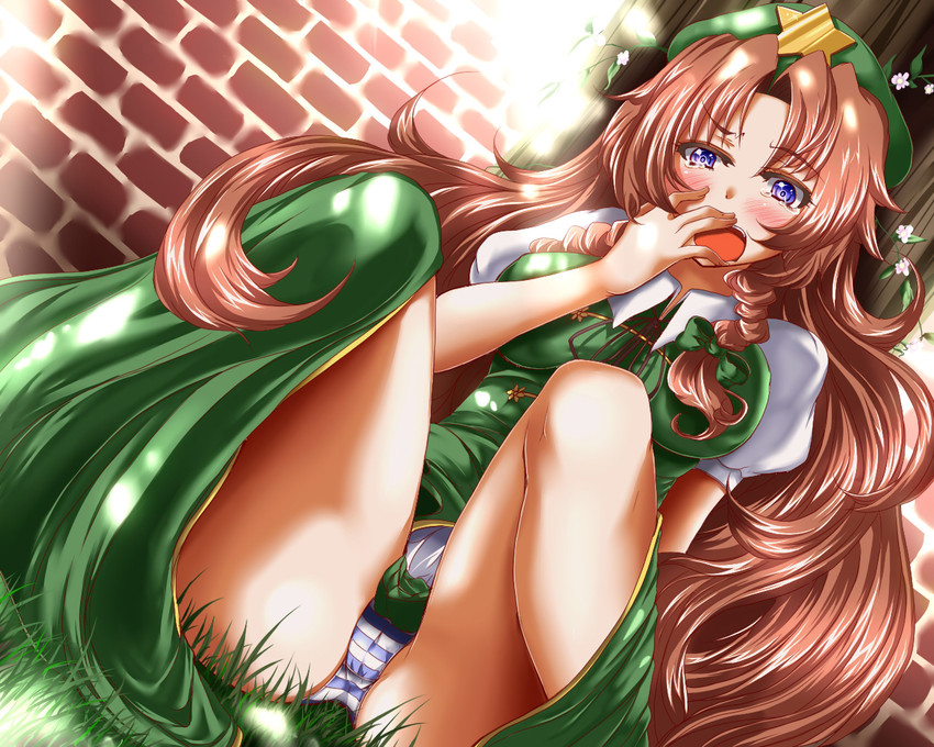 hong meiling (touhou) drawn by zan_(harukahime)