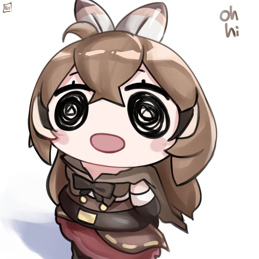 nanashi mumei and smol mumei (hololive and 1 more) drawn by ninochuu