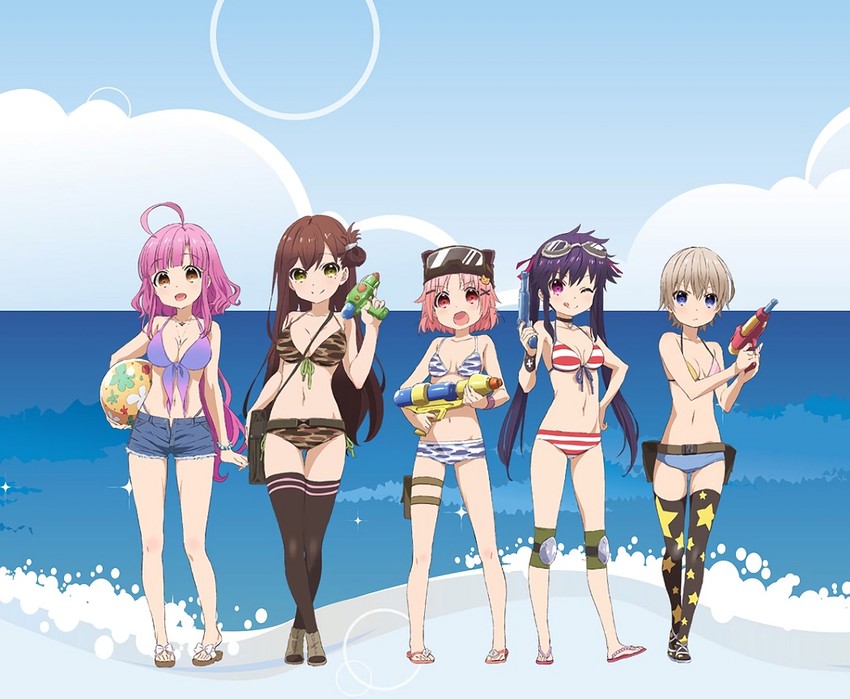 ebisuzawa kurumi, takeya yuki, wakasa yuuri, naoki miki, and sakura megumi (gakkou gurashi!) drawn by barysamimlovin