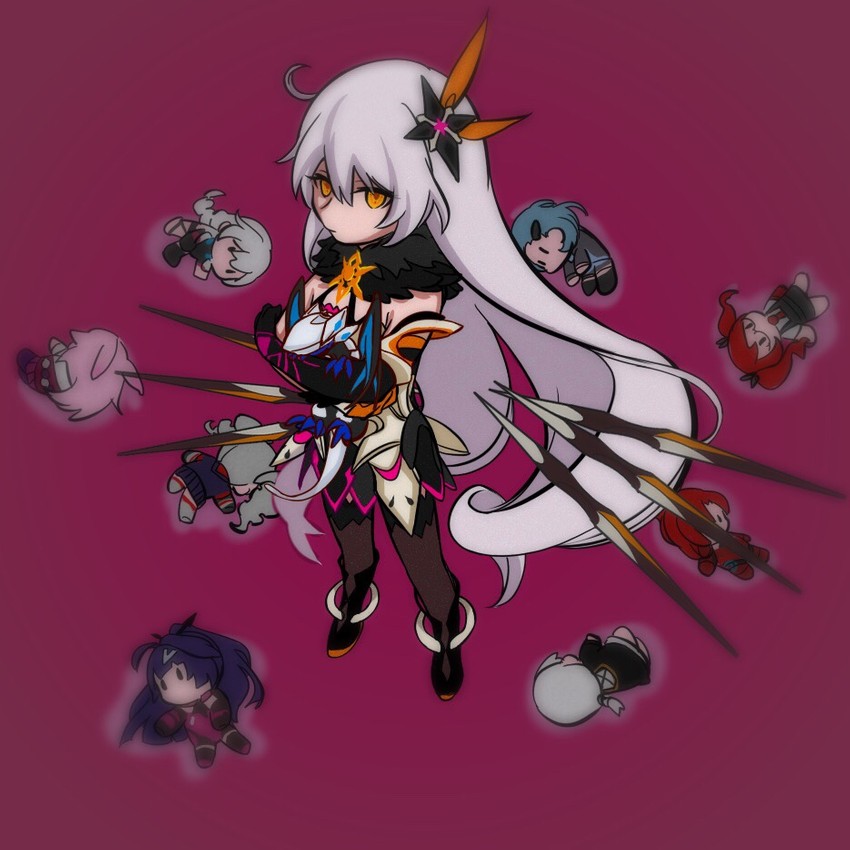 kiana kaslana, raiden mei, bronya zaychik, theresa apocalypse, yae sakura, and 5 more (honkai and 1 more) drawn by draft_(caogao)