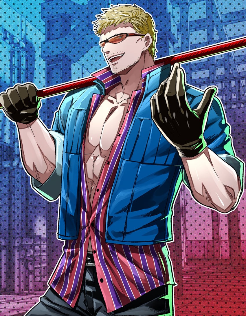 billy kane (the king of fighters and 2 more) drawn by aosa_(jmzg2528)