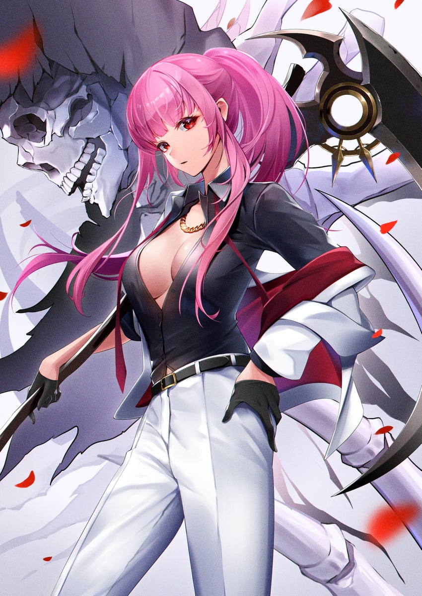 mori calliope (hololive and 1 more) drawn by kenko_(a143016)
