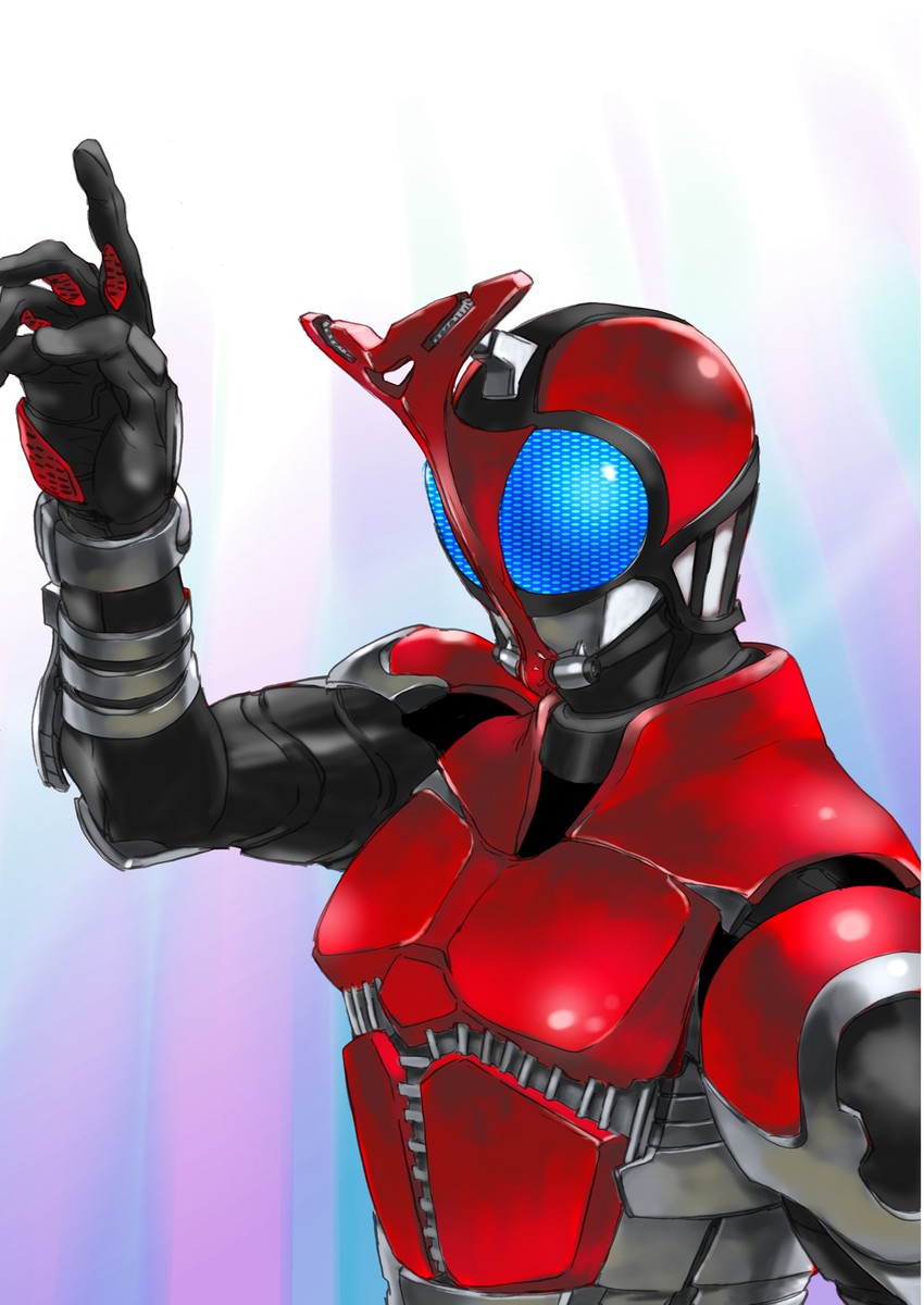 kamen rider kabuto (kamen rider and 1 more) drawn by katou_haruaki