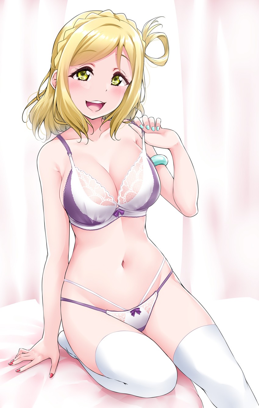 ohara mari (love live! and 1 more) drawn by yopparai_oni