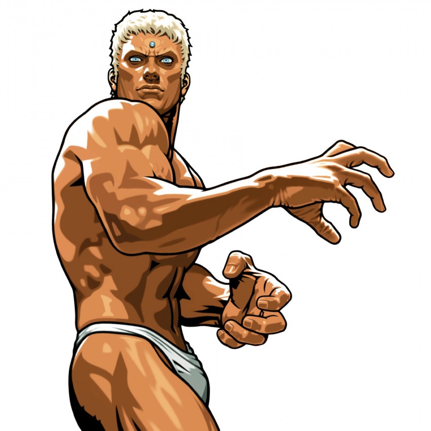 urien (street fighter and 2 more) drawn by mori_toshiaki