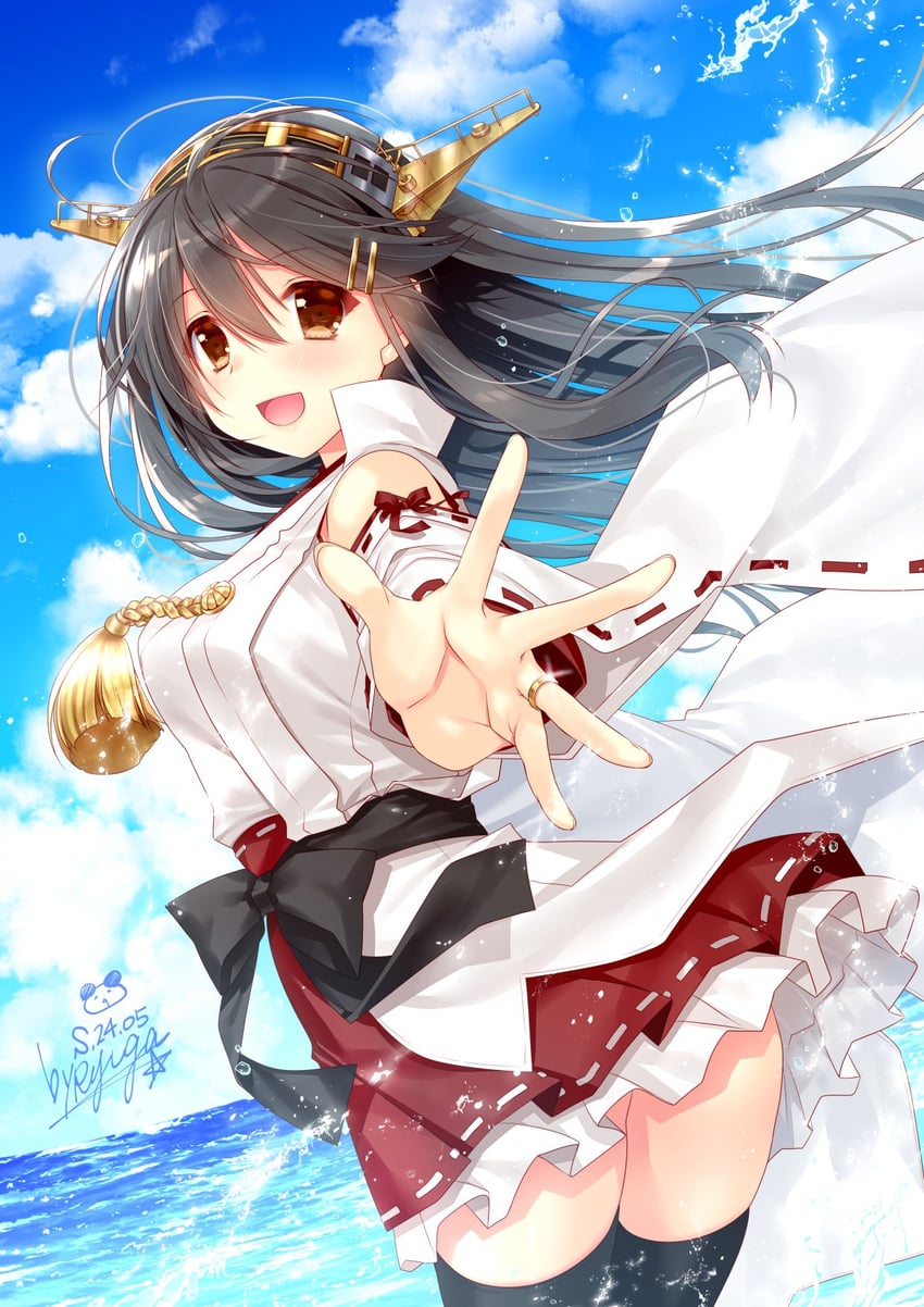 haruna and haruna kai ni (kantai collection) drawn by ryuuga_shou
