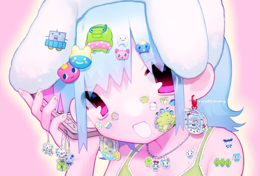 hello kitty, mametchi, kuchipatchi, usahana, memetchi, and 31 more (original and 9 more) drawn by rinihimme