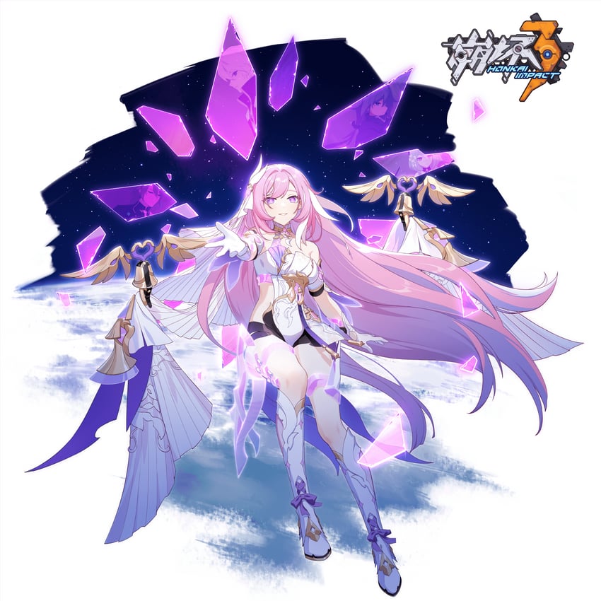 fu hua, elysia, griseo, and kevin kaslana (honkai and 1 more)