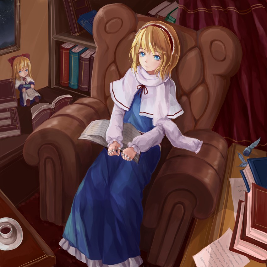 alice margatroid and shanghai doll (touhou) drawn by yingji_(zszero)