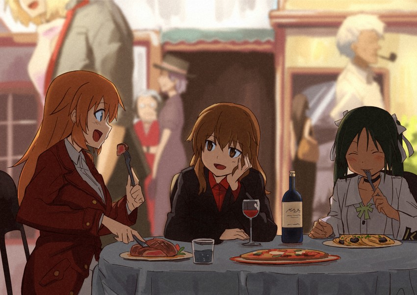 charlotte e. yeager, francesca lucchini, and fernandia malvezzi (world witches series and 2 more) drawn by shibasaki_shouji