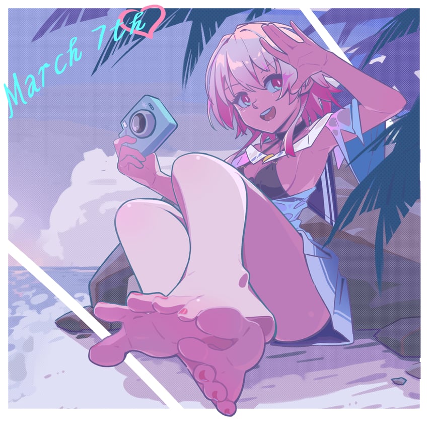 march 7th (honkai and 1 more) drawn by wakamoto_zenko