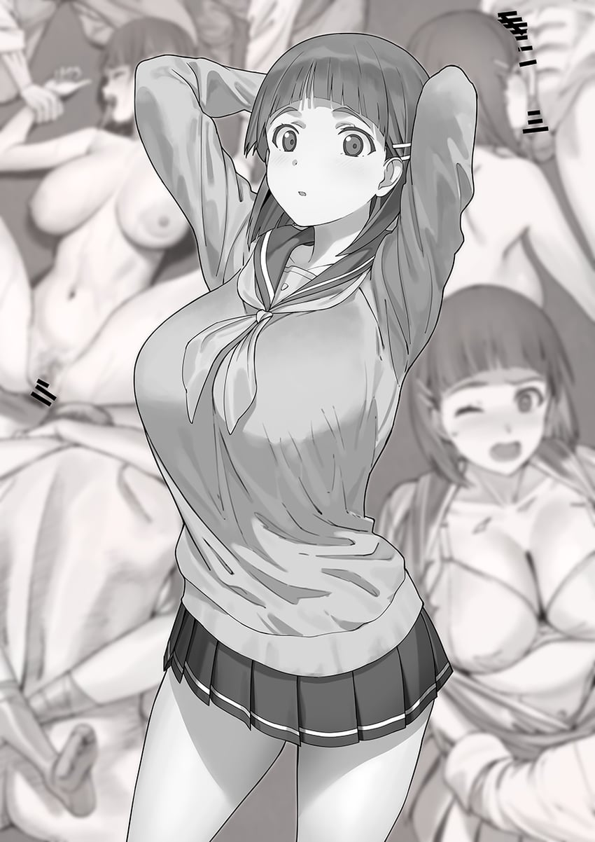 kirigaya suguha (sword art online) drawn by a1_(initial-g)