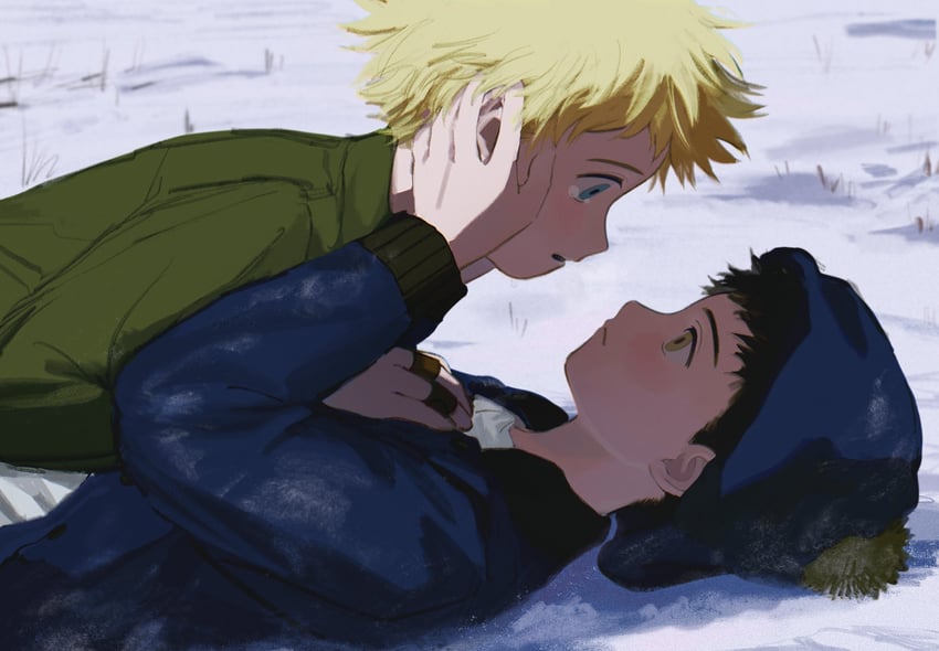 craig tucker and tweek tweak (south park) drawn by chunai_tuju