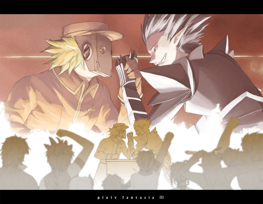 wayder and giriam (pixiv fantasia and 1 more) drawn by torinoko_tamago