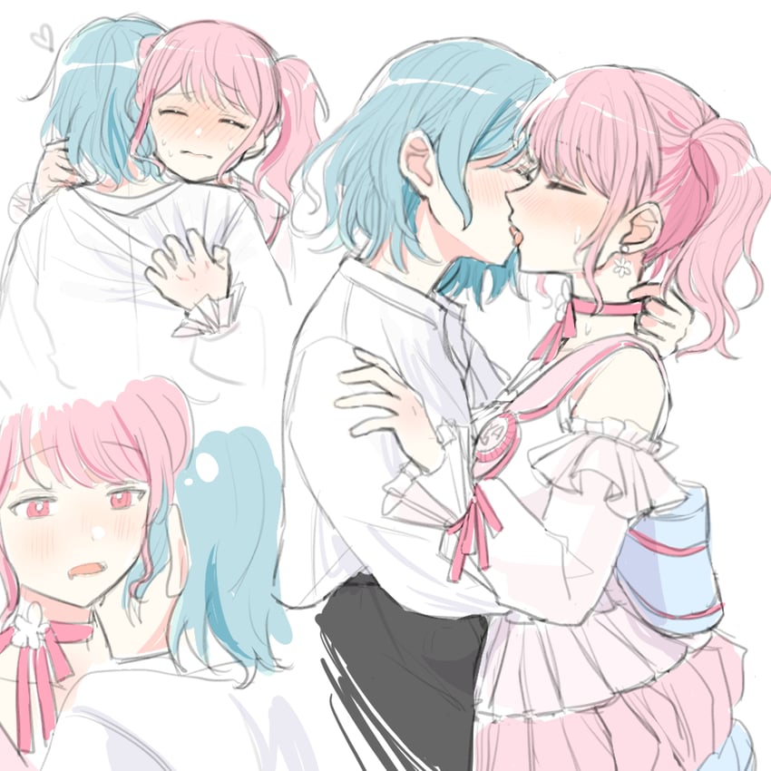 hikawa hina and maruyama aya (bang dream!) drawn by chieh
