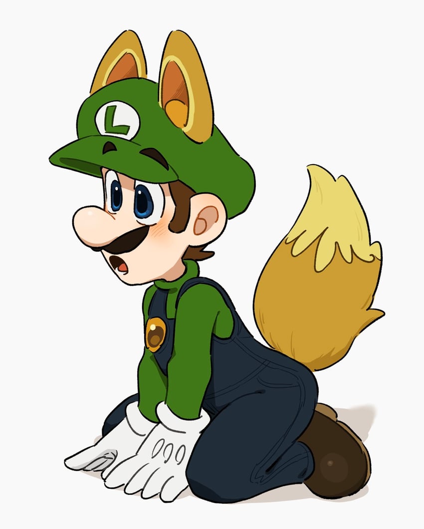 luigi and kitsune luigi (mario and 1 more) drawn by mimimi_(mimimim9999)