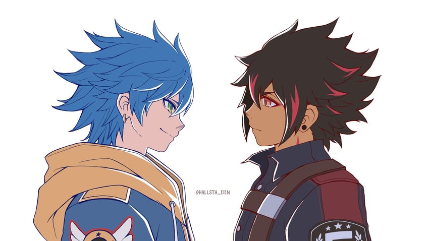 sonic the hedgehog and shadow the hedgehog (sonic) drawn by hallsth-eien