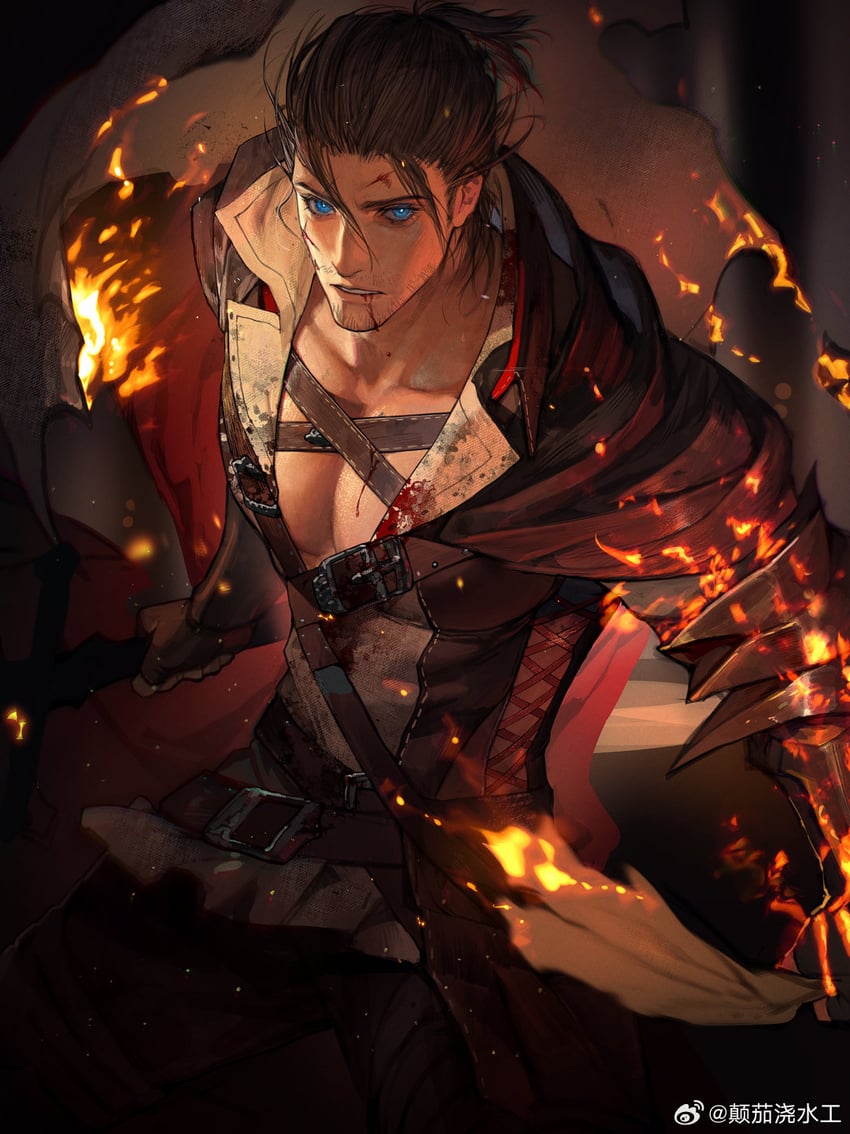 warrior of light, adventurer, and viper (final fantasy and 1 more) drawn by eboda-x