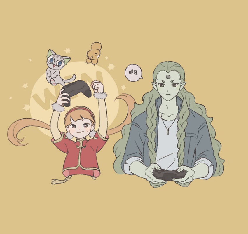 diting, bidiu, shanxin, and huangshou (luo xiaohei zhanji) drawn by sirakaro